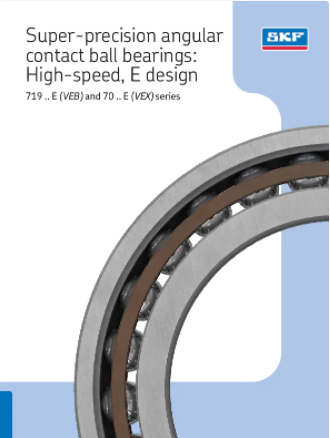 Super-precision angular contact ball bearings High-speed, E design