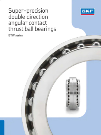 Super-precision double direction angular contact thrust ball bearings BTW series